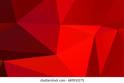 Light Red vector polygonal pattern. A vague abstract illustration with gradient. The textured pattern can be used for background.