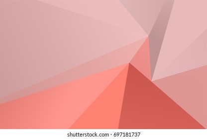 Light Red vector polygonal pattern. A sample with polygonal shapes. Brand-new design for your business.