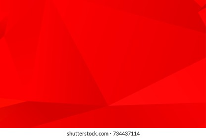 Light Red vector polygonal pattern. Shining colored illustration in a brand-new style. The best triangular design for your business.