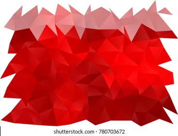 Light Red vector polygonal pattern. Glitter abstract illustration with an elegant design. The polygonal design can be used for your web site.