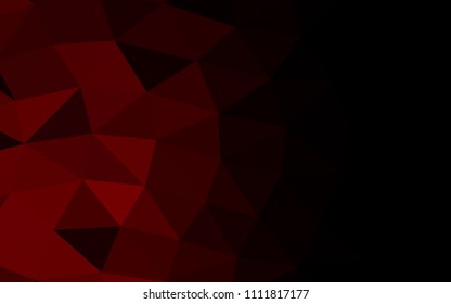 Light Red vector polygonal polygonal. Shining colored illustration in a Brand new style. The completely new template can be used for your brand book.