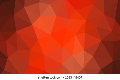 Light Red vector polygonal template. A sample with polygonal shapes. New template for your brand book.