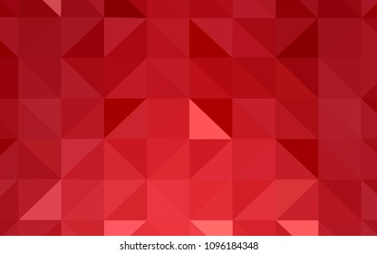 Light Red vector polygonal template. Modern abstract illustration with triangles. Pattern for a brand book's backdrop.