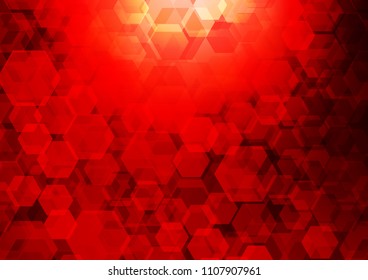 Light Red vector polygonal template. Glitter abstract illustration with an elegant design. A completely new design for your business.