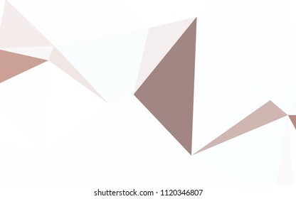 Light Red vector polygonal template. Colorful illustration in abstract style with triangles. Completely new template for your banner.