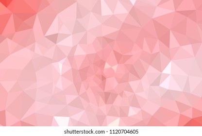 Light Red vector polygonal template. Polygonal abstract illustration with gradient. A completely new design for your leaflet.
