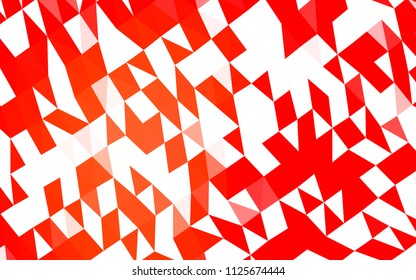 Light Red vector polygonal template. Creative geometric illustration in Origami style with gradient. The completely new template can be used for your brand book.