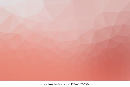 Light Red vector polygonal template. Modern geometrical abstract illustration with gradient. The best triangular design for your business.
