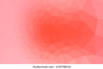 Light Red vector polygonal template. Shining colored illustration in a Brand new style. The completely new template can be used for your brand book.