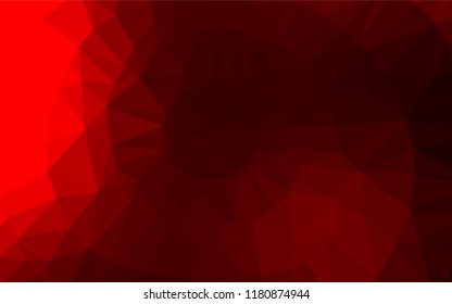 Light Red vector polygonal template. Colorful abstract illustration with gradient. A completely new template for your business design.