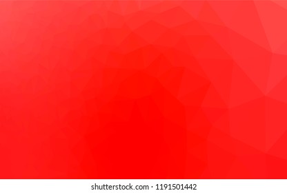 Light Red vector polygonal template. Colorful illustration in abstract style with gradient. The best triangular design for your business.