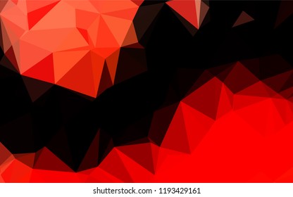 Light Red vector polygonal template. Glitter abstract illustration with an elegant design. Brand new style for your business design.