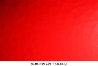 Light Red vector polygonal template. Elegant bright polygonal illustration with gradient. Completely new template for your banner.