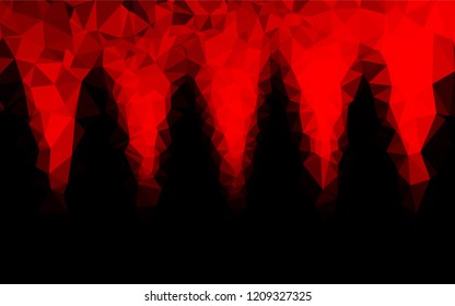 Light Red vector polygonal template. Creative illustration in halftone style with gradient. A completely new template for your business design.