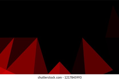 Light Red vector polygonal template. Brand new colored illustration in blurry style with gradient. A completely new template for your business design.