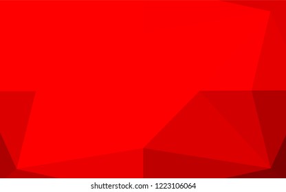 Light Red vector polygonal template. An elegant bright illustration with gradient. The completely new template can be used for your brand book.