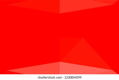 Light Red vector polygonal template. Shining illustration, which consist of triangles. A completely new design for your business.