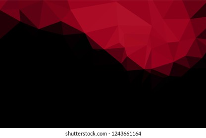 Light Red vector polygonal template. A sample with polygonal shapes. The elegant pattern can be used as part of a brand book.