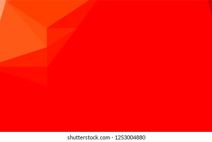 Light Red vector polygonal template. Geometric illustration in Origami style with gradient.  The textured pattern can be used for background.