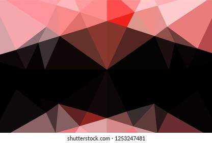 Light Red vector polygonal template. Brand new colored illustration in blurry style with gradient. A completely new template for your business design.