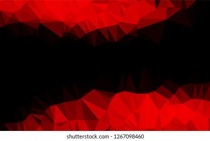 Light Red vector polygonal template. Creative geometric illustration in Origami style with gradient. A completely new design for your business.