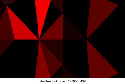 Light Red vector polygonal template. Colorful abstract illustration with gradient. A completely new template for your business design.