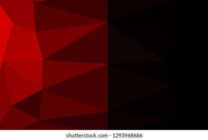 Light Red vector polygonal template. Glitter abstract illustration with an elegant design. Elegant pattern for a brand book.
