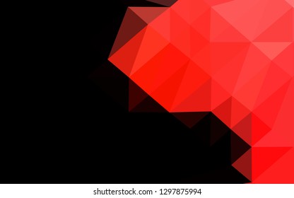 Light Red vector polygonal template. A completely new color illustration in a vague style. Template for your brand book.