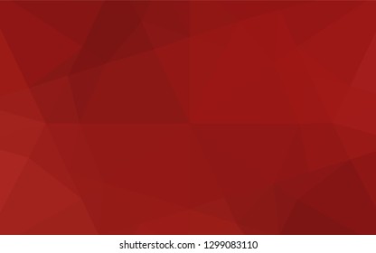 Light Red vector polygonal template. Colorful abstract illustration with gradient. The elegant pattern can be used as part of a brand book.
