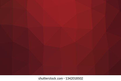 Light Red vector polygonal template. Colorful illustration in abstract style with gradient. Polygonal design for your web site.