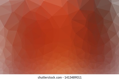 Light Red vector polygonal template. Brand new colorful illustration in with gradient. Textured pattern for background.