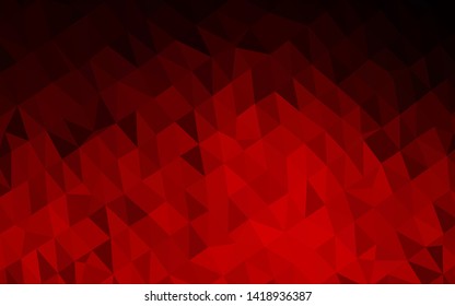 Light Red vector polygonal template. Brand new colorful illustration in with gradient. Template for your brand book.