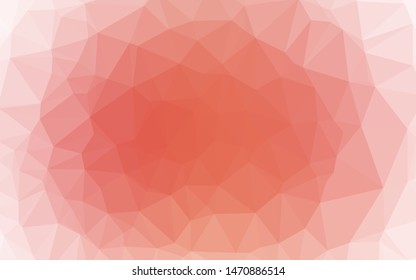 Light Red vector polygonal template. Brand new colorful illustration in with gradient. Completely new design for your business.