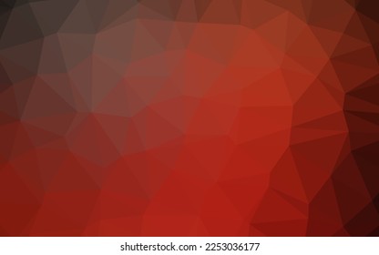Light Red vector polygonal template. A vague abstract illustration with gradient. Textured pattern for background.