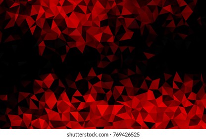 Light Red vector polygonal template. A vague abstract illustration with gradient. A completely new template for your business design.