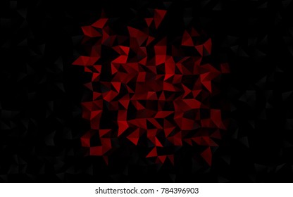 Light Red vector polygonal template. A vague abstract illustration with gradient. The polygonal design can be used for your web site.