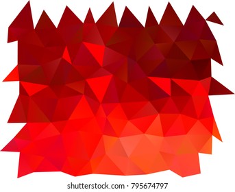 Light Red vector polygonal template. Shining colored illustration in a brand-new style. The best triangular design for your business.