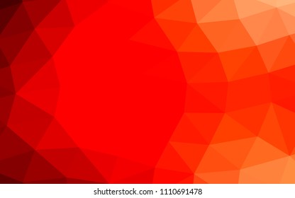 Light Red vector polygonal polygonal. A vague abstract illustration with gradient. A completely new template for your business design.