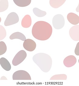 Light Red vector seamless backdrop with dots, spots. Modern abstract illustration with colorful water drops. Pattern for design of fabric, wallpapers.