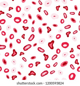 Light Red vector seamless backdrop with dots. Blurred decorative design in abstract style with bubbles. Trendy design for wallpaper, fabric makers.