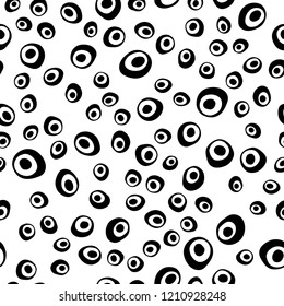 Light Red vector seamless backdrop with dots, spots. Modern abstract illustration with colorful water drops. Pattern for design of window blinds, curtains.