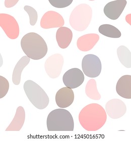 Light Red vector seamless backdrop with dots, spots. Modern abstract illustration with colorful water drops. Template for business cards, websites.