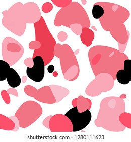 Light Red vector seamless backdrop with dots. Abstract illustration with colored bubbles in nature style. Design for textile, fabric, wallpapers.