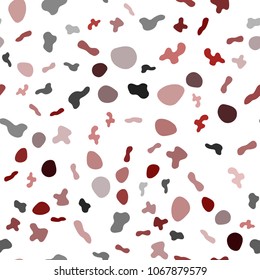 Light Red vector seamless background with lava shapes. Modern gradient abstract illustration with bandy lines. The template for cell phone backgrounds.