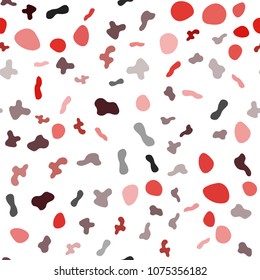 Light Red vector seamless background with bubble shapes. An elegant bright illustration with gradient. A new texture for your  ad, booklets, leaflets.