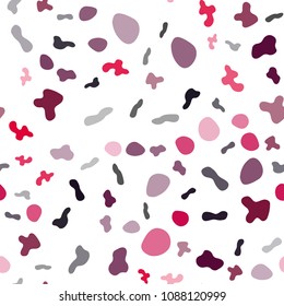 Light Red vector seamless background with liquid shapes. A sample with blurred bubble shapes. A completely new template for your business design.