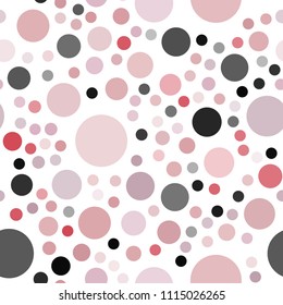 Light Red vector seamless background with bubbles. Glitter abstract illustration with blurred drops of rain. Pattern can be used for ads, leaflets.