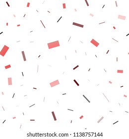 Light Red vector seamless background with rectangles. Decorative design in abstract style with rectangles. Pattern for busines ad, booklets, leaflets