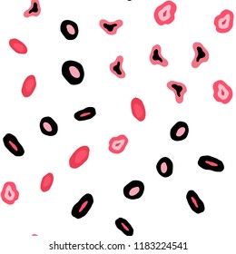 Light Red vector seamless background with bubbles. Beautiful colored illustration with blurred circles in nature style. Pattern for design of fabric, wallpapers.