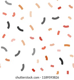 Light Red vector seamless background with lava shapes. Modern gradient abstract illustration with bandy lines. The elegant pattern for brand book.